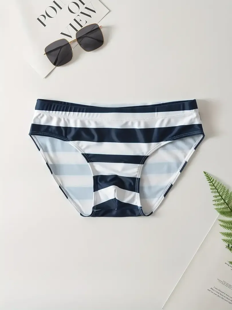 BAÑADOR A RAYAS AZULES 