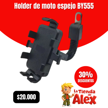 Imagen del producto Holder de moto espejo BY555