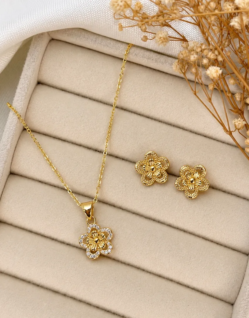 Cadena set flor