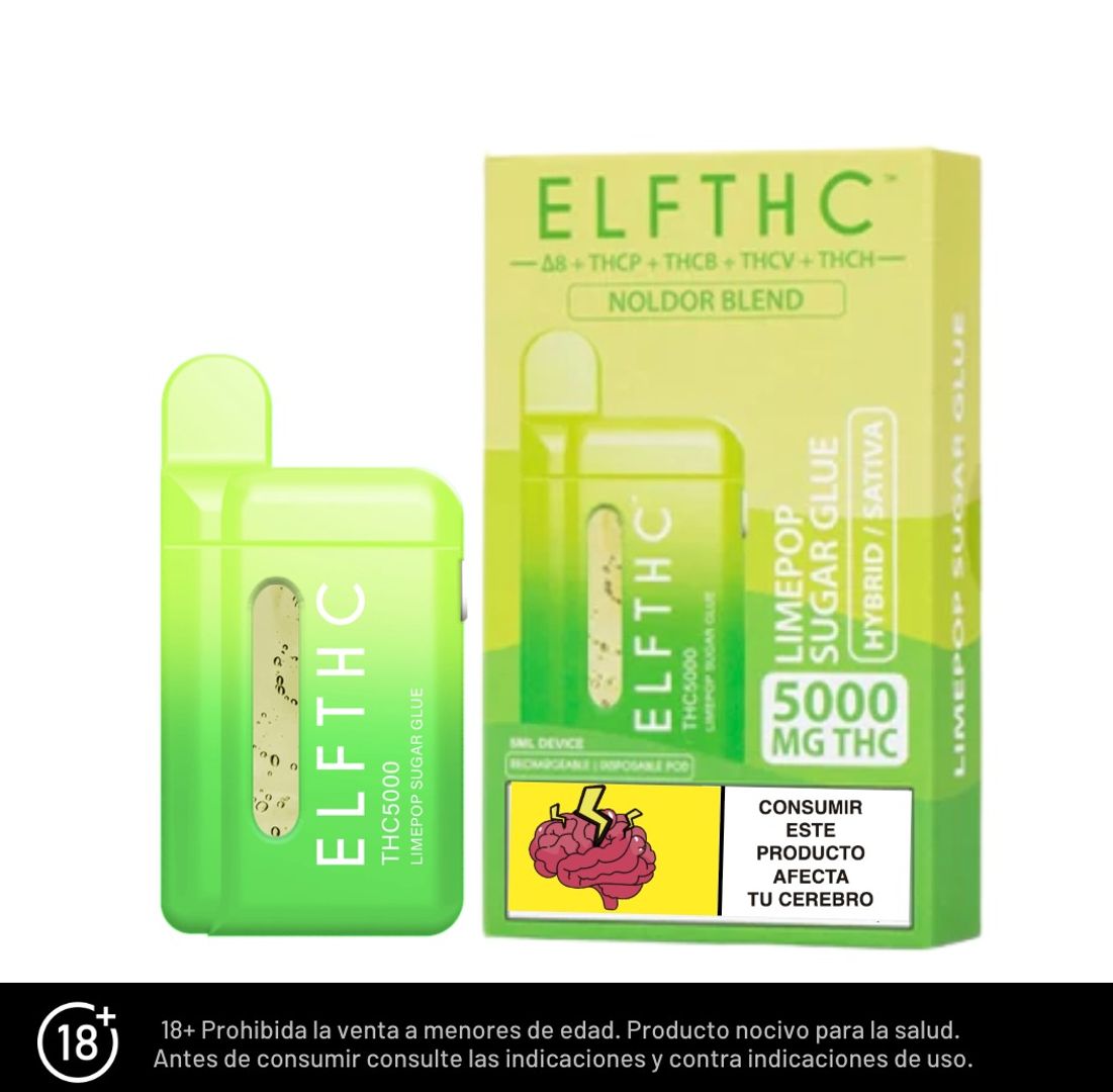 Elfbar Th5000 Lime Pop Sugar Glue 5ml Hybrid/sativ
