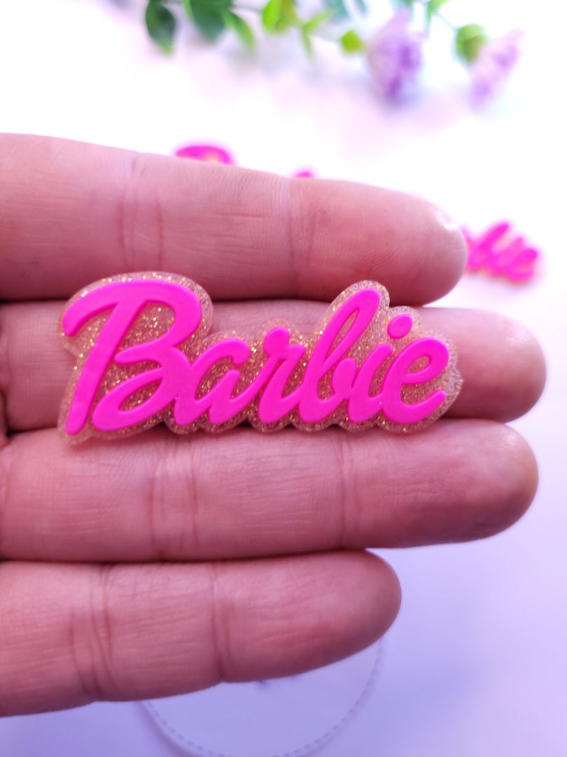 Barbie 5x2cm Brillo y fucsia 