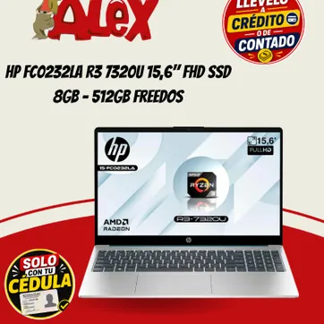 Imagen del producto HP FC0232LA R3 7320U 15,6" FHD SSD 8GB - 512GB Freedos