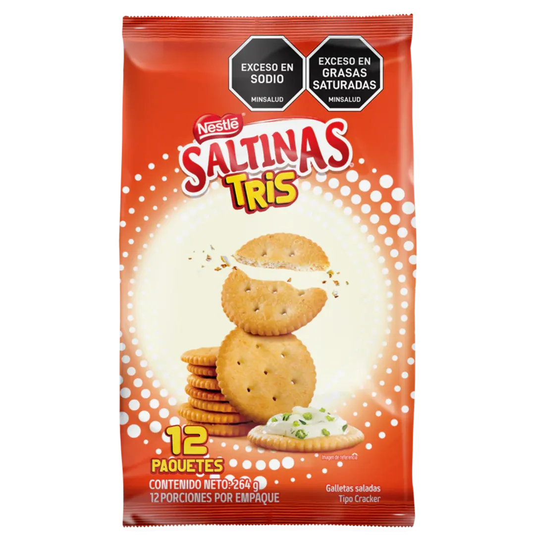 GALLETA SALTINAS TRIS*21G