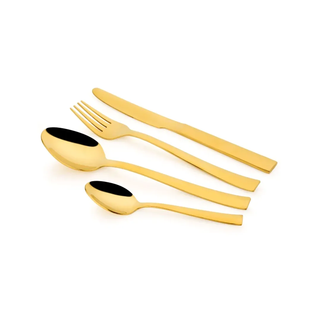 JUEGO CUBIERTOS 4/16P VICTOR DORADO NOVUM HE2025