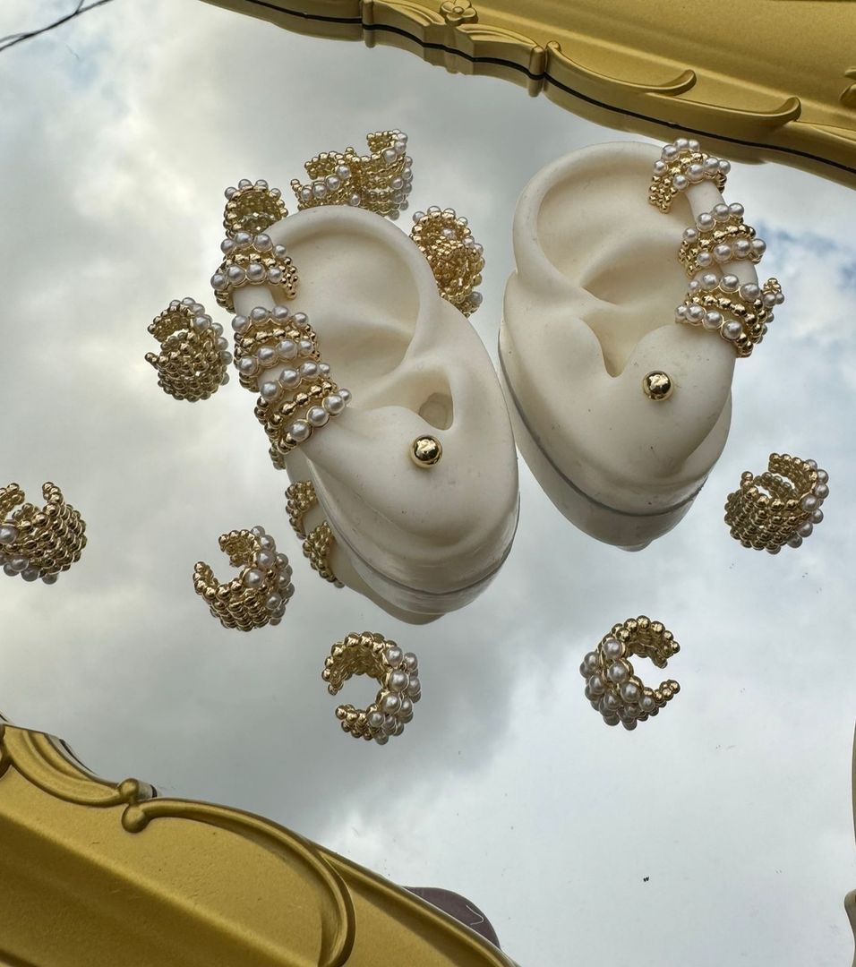 Ear cuff perlas 