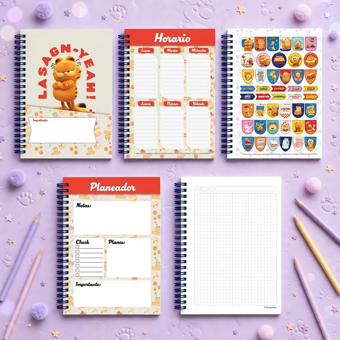 AGENDA GARFIELD PRIMAVERA 80 HOJAS GRANDE