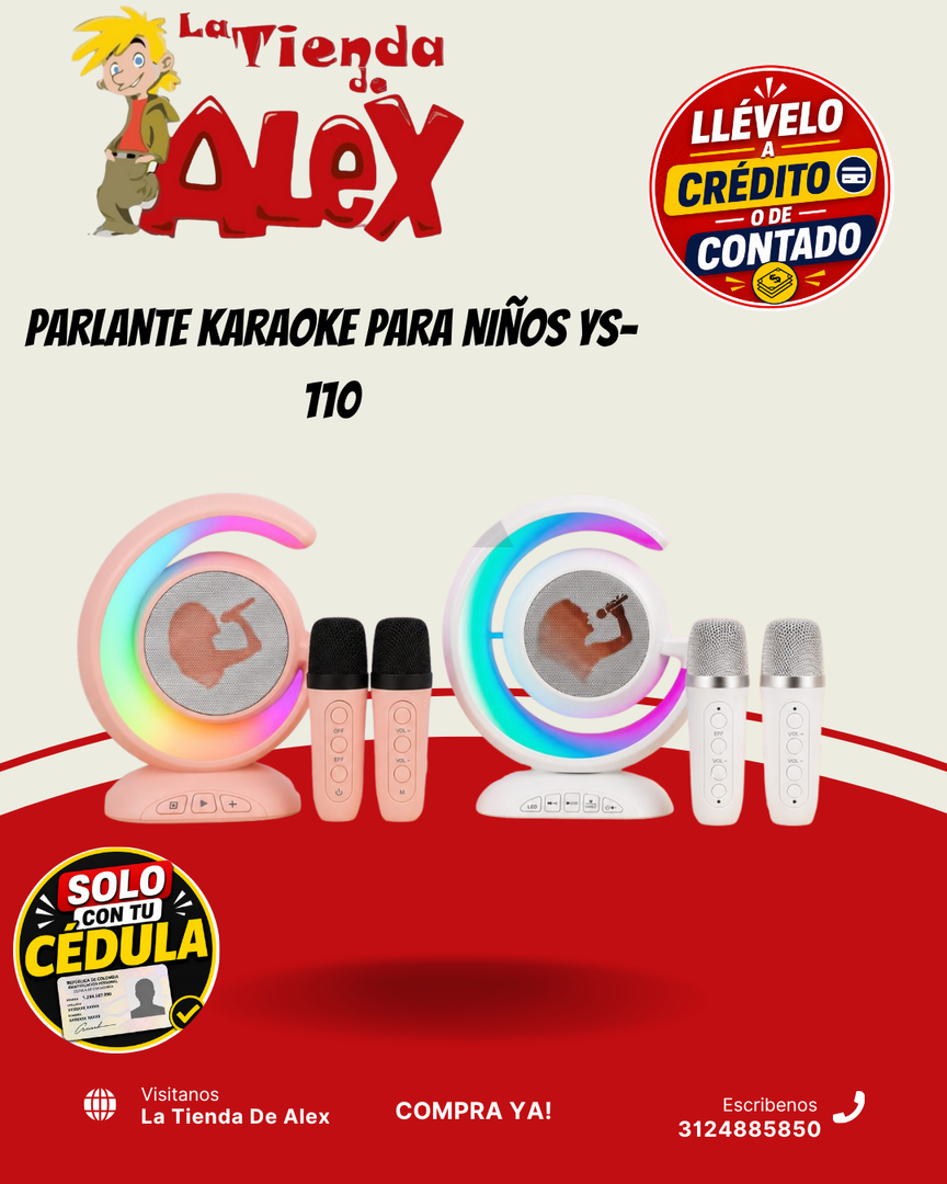 PARLANTE KARAOKE PARA NIÑOS YS-110