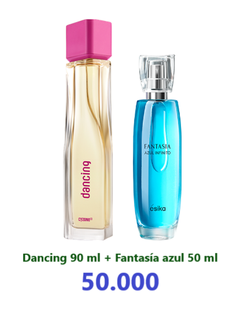 Dancing 50 ml + Fantasía Azul 50 ml 