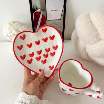 Mug plato corazón  - imagen 1