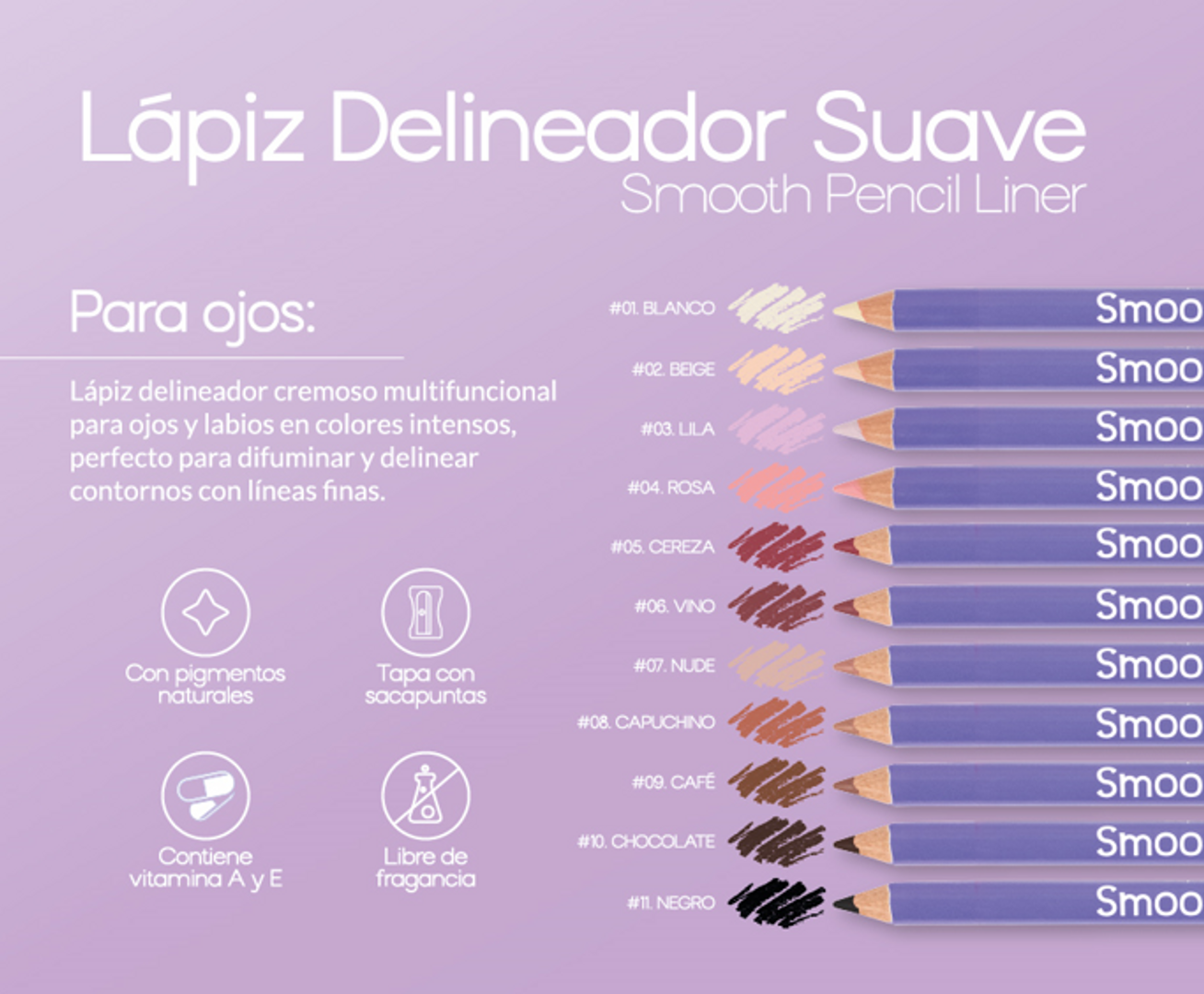 KF LAPIZ DELINEADOR CON SACAPUNTAS
