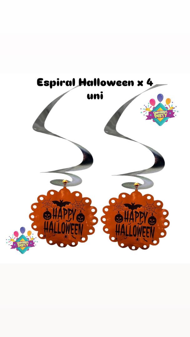 ESPIRAL HALLOWEEN X 4 UNI