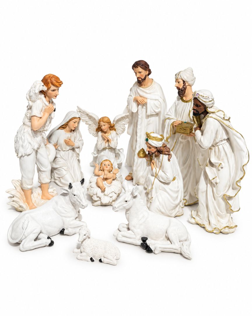 NACIMIENTO DE POLIRECINA BLANCO 30 CM