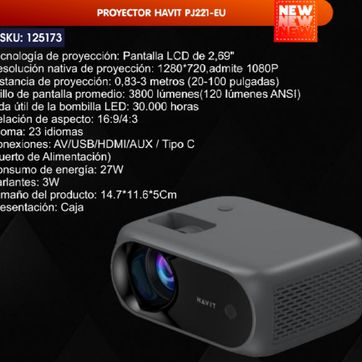 Imagen del producto PROYECTOR HAVIT 