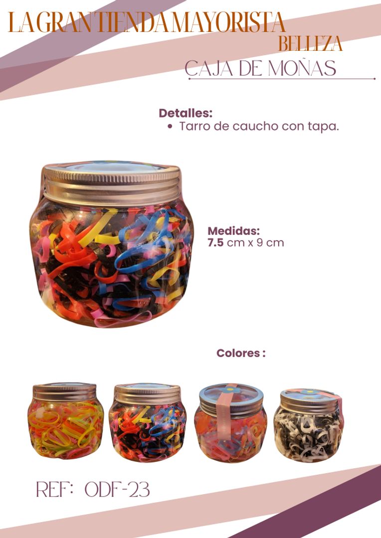 Tarro de Cauchos surtidos ODF-23 X docena 