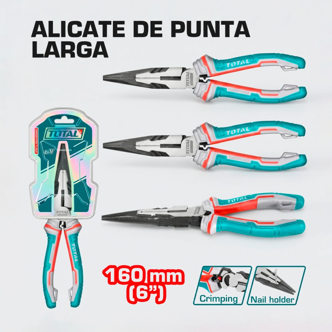 ALICATE PUNTA LARGA 6” 160MM