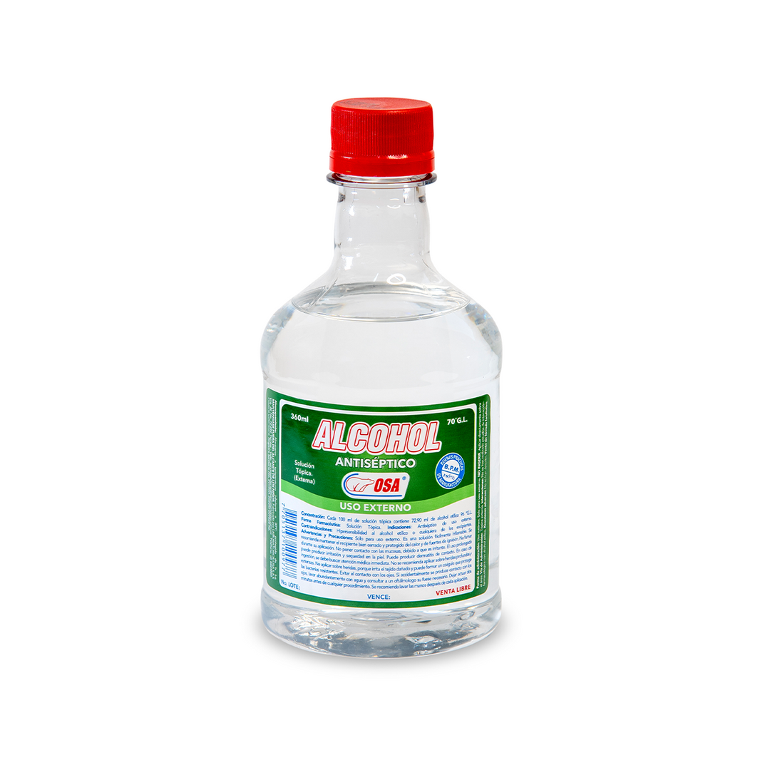 ALCOHOL ANTISÉPTICO OSA X 360 ML