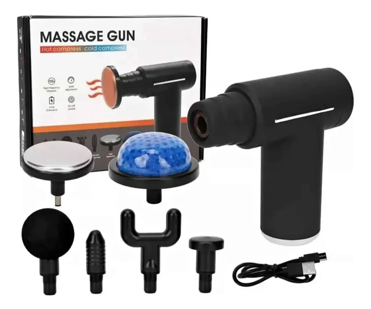  Masajeador Percutor de Calor O Frío 6 Niveles