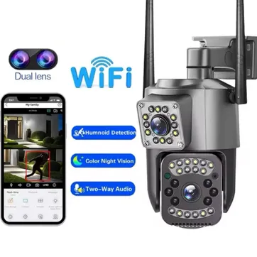 CAMARA DE EXTERIOR DOBLE LENTE V380 - imagen 1