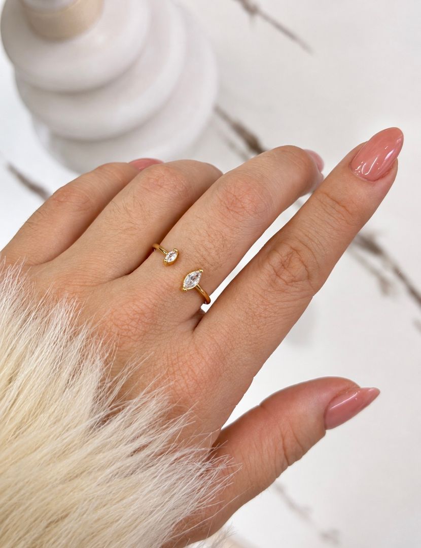Anillo doble circon 