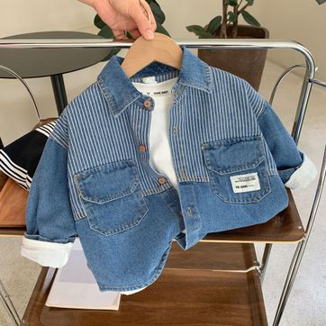 Chaqueta Jean Rayas Pantalón Caqui - imagen 1