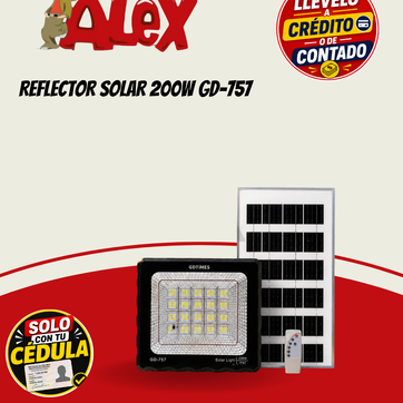 Imagen del producto REFLECTOR SOLAR 200W GD-757
