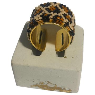 Anillo Tejido en Miyuki Animal Print - imagen 1