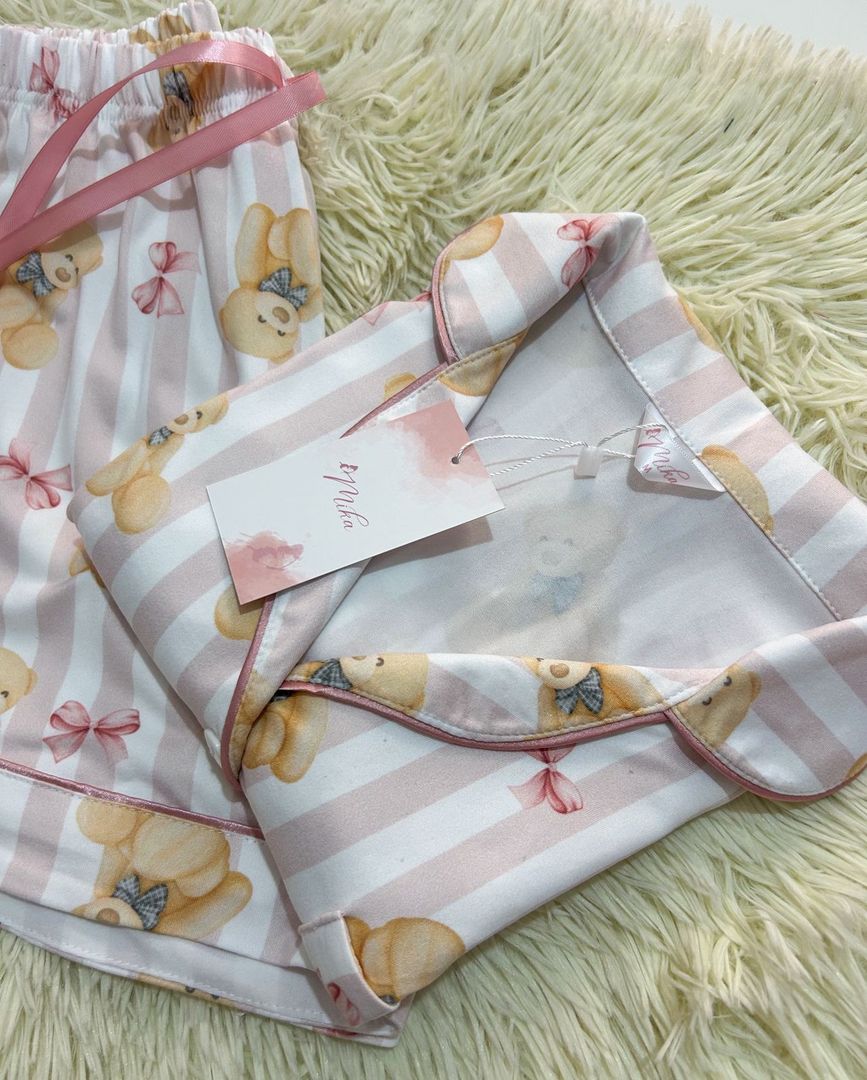 Set Teddy Bear / Piel de durazno