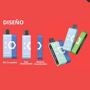 Off Stamp California Cherry 9.000 Puffs Kit Bateria Y Pod - imagen 3