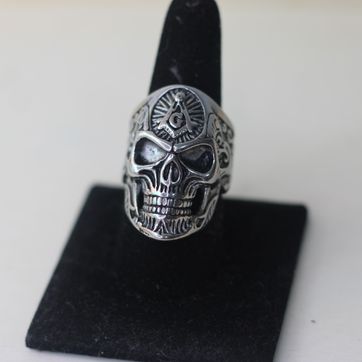 Imagen del producto ANILLO CALAVERA MASONICA