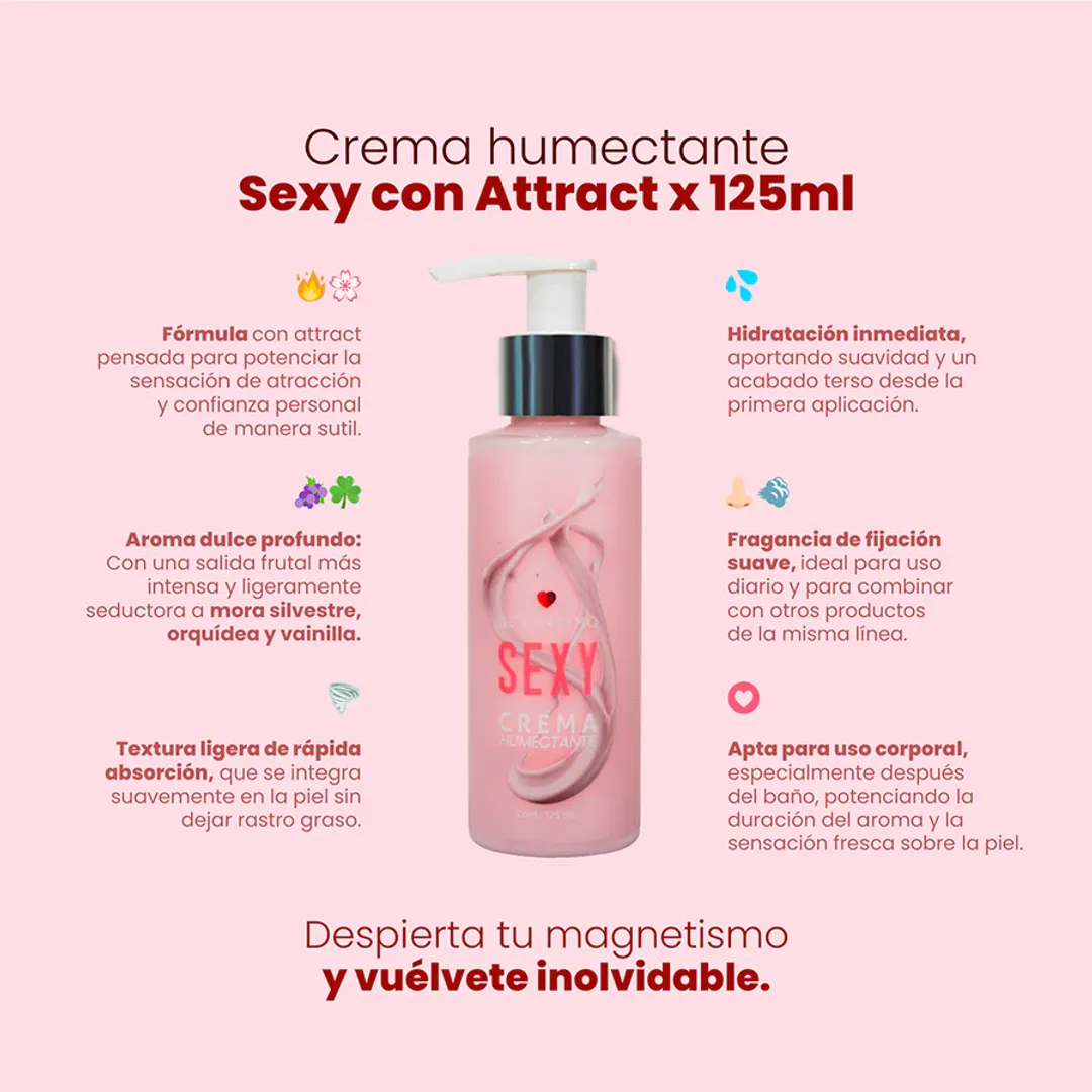 Sexy Crema Humectante Con Phermonas X 125 Ml Sen Intimo