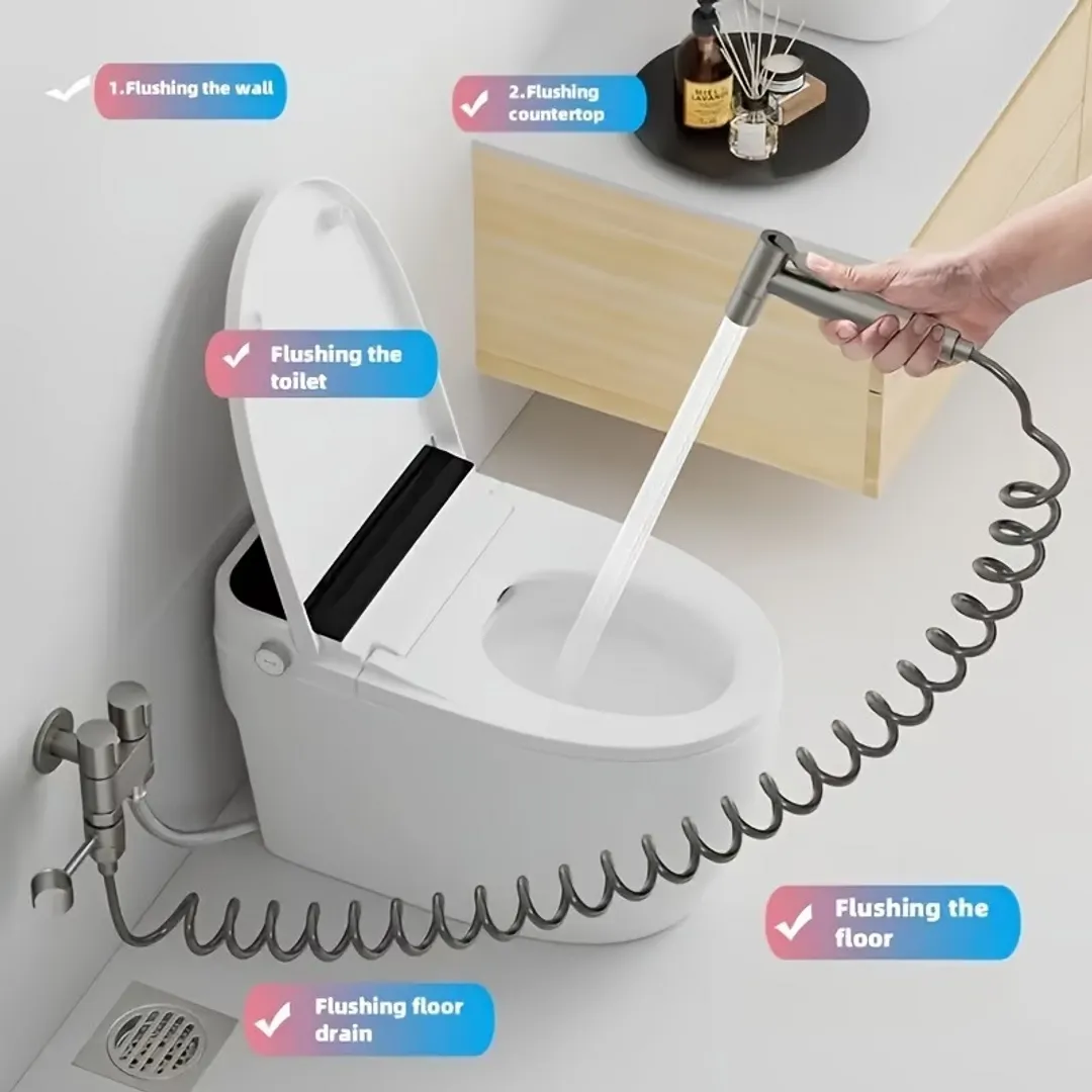 DUCHA VALVULA GRIFO DOBLE SALIDA BAÑO INODORO