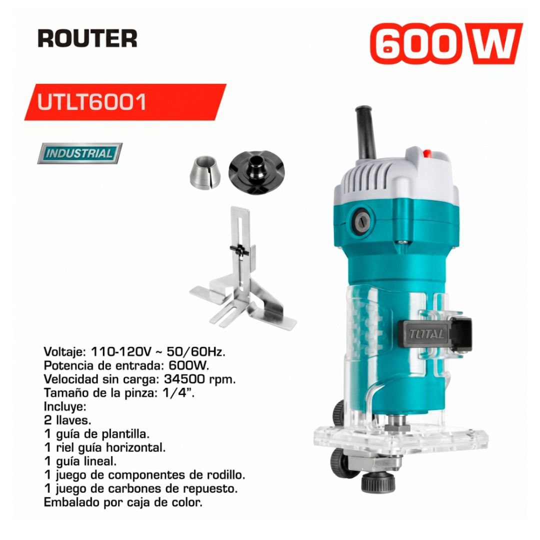 RUTEADORA 1/4" 600W