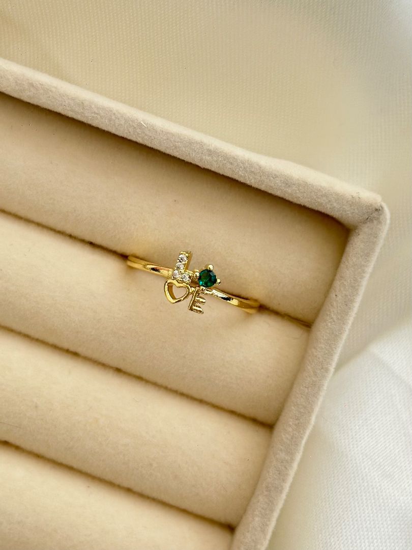Anillo love verde