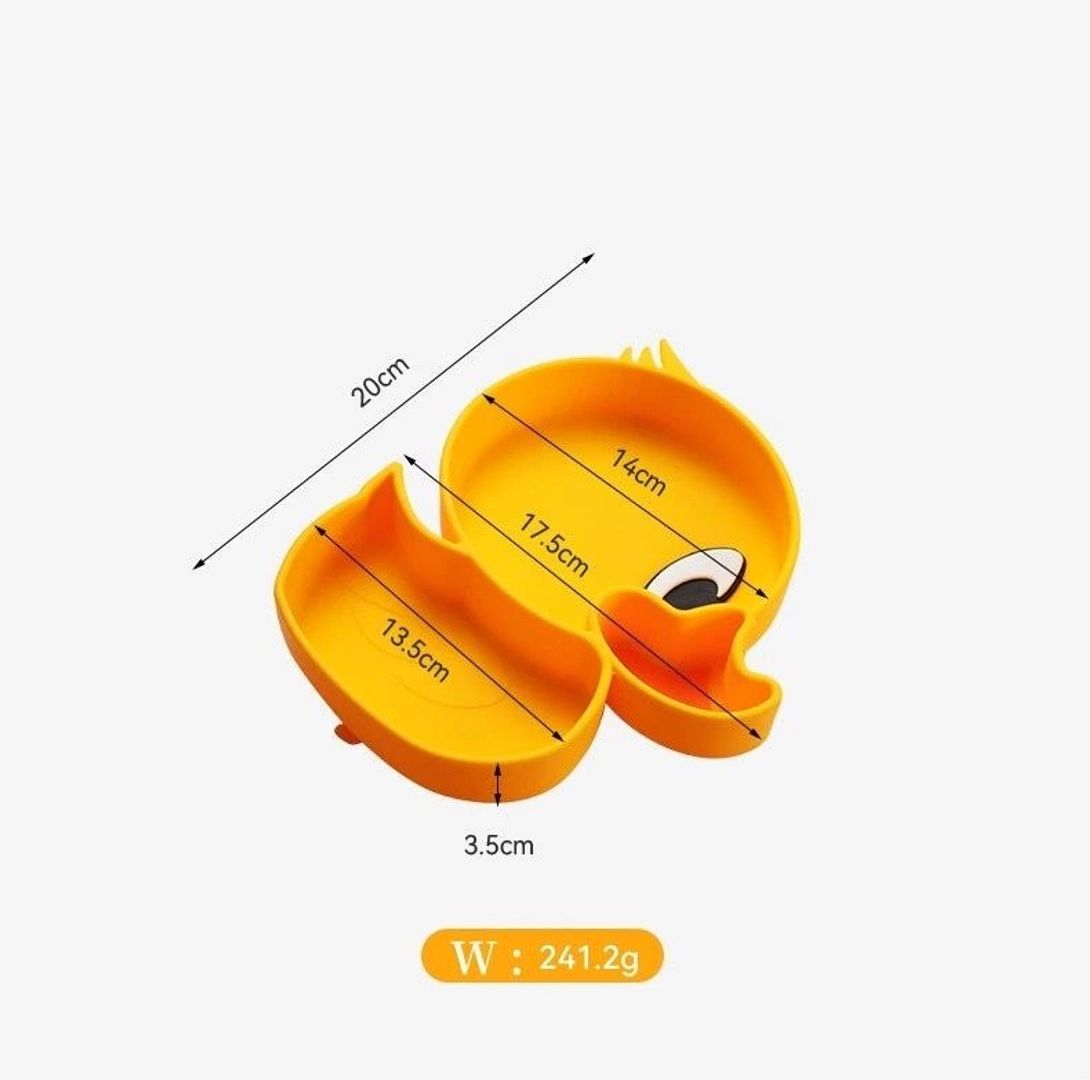 Set plato goma duck 