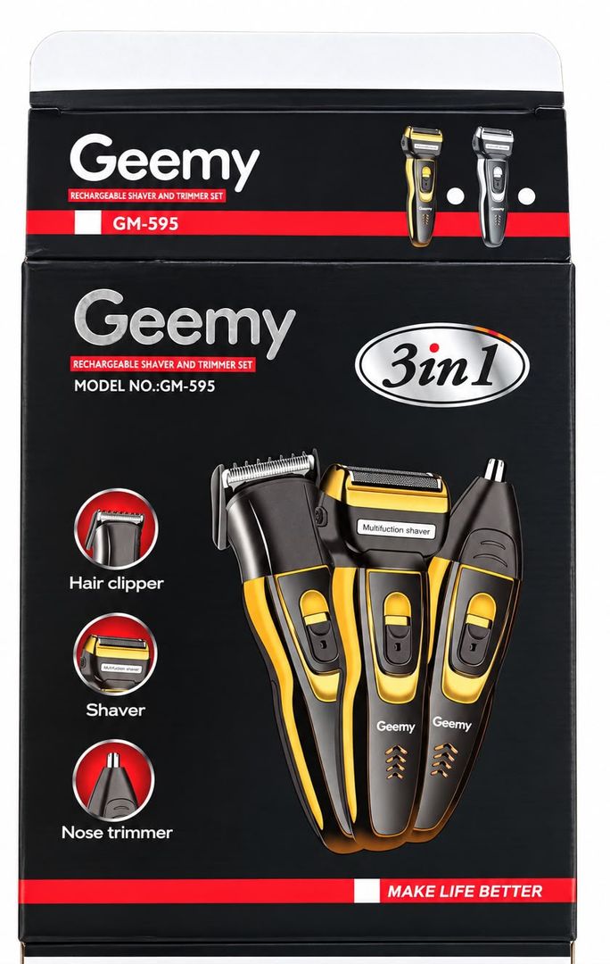 PATILLERA AFEITADORA GEEMY 3 EN 1 HOMBRE
