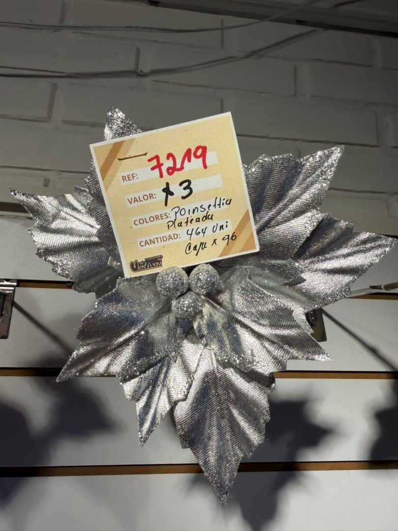 PONSETIA CROMADA PLATA