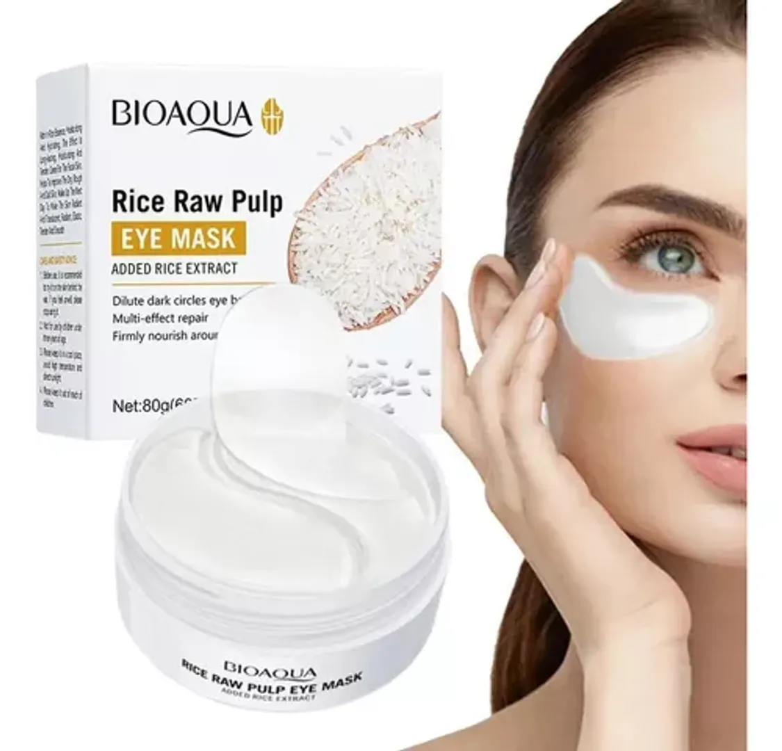 Parches de ojeras de arroz BIOAQUA 