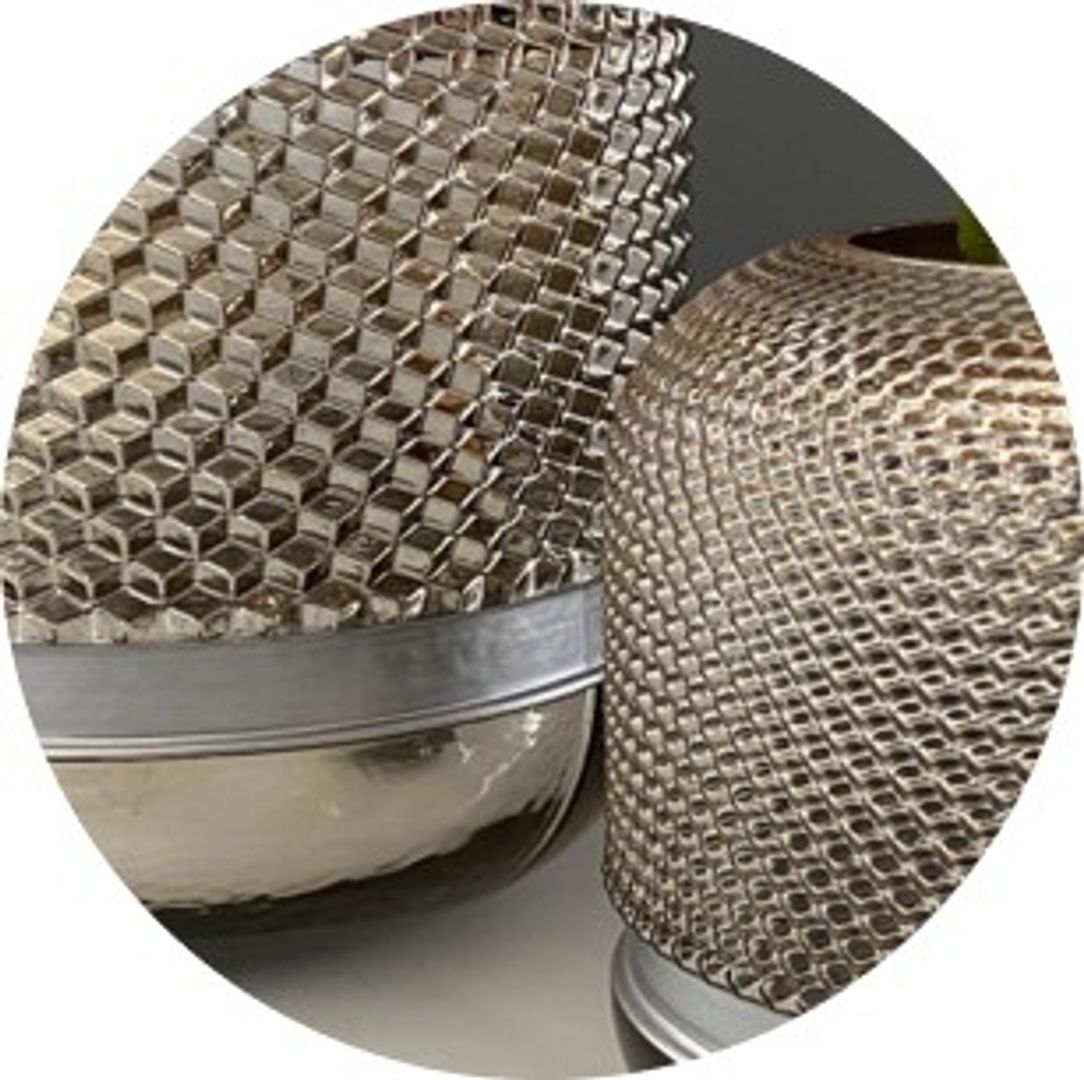 Floreros de cristal.