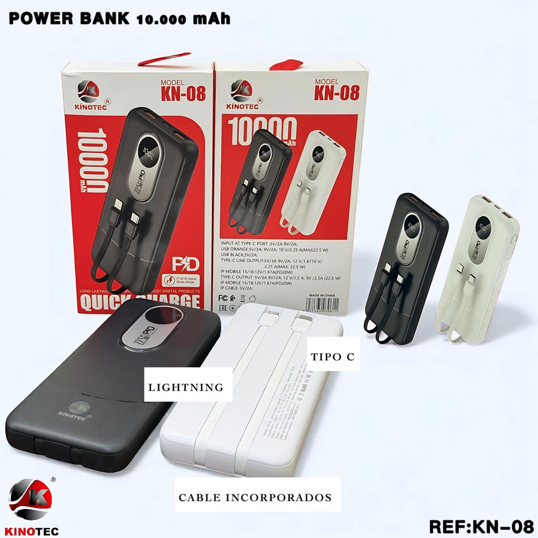 Power Bank Kinotec KN-08 – 10,000mAh