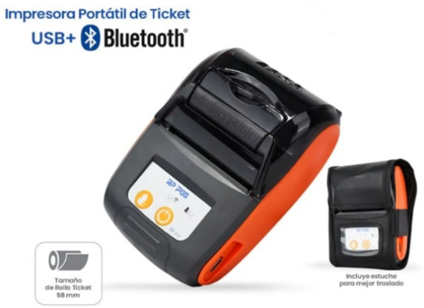 IMPRESORA PORTATIL PT-210 + ESTUCHE Y CD