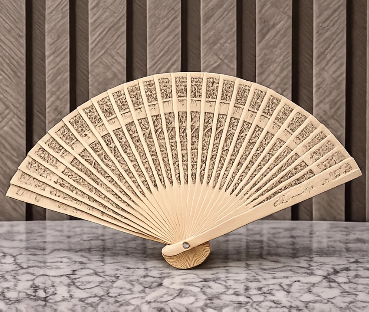 ABANICO EN MADERA 18 CM X 12 UNIDADES 