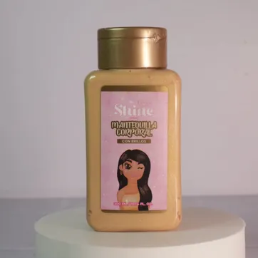 Imagen del producto MANTEQUILLA CORPORAL DORADA CON BRILLO GLOW SHINE 300ML