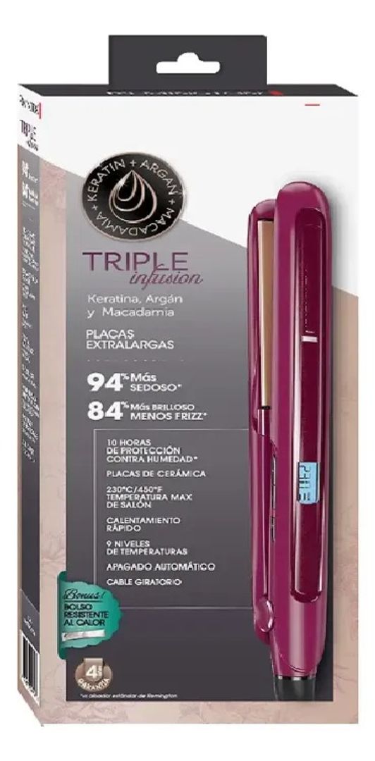 PLANCHA ALISADORA TRIPLE INFUSIÓN REIMIOGTON 