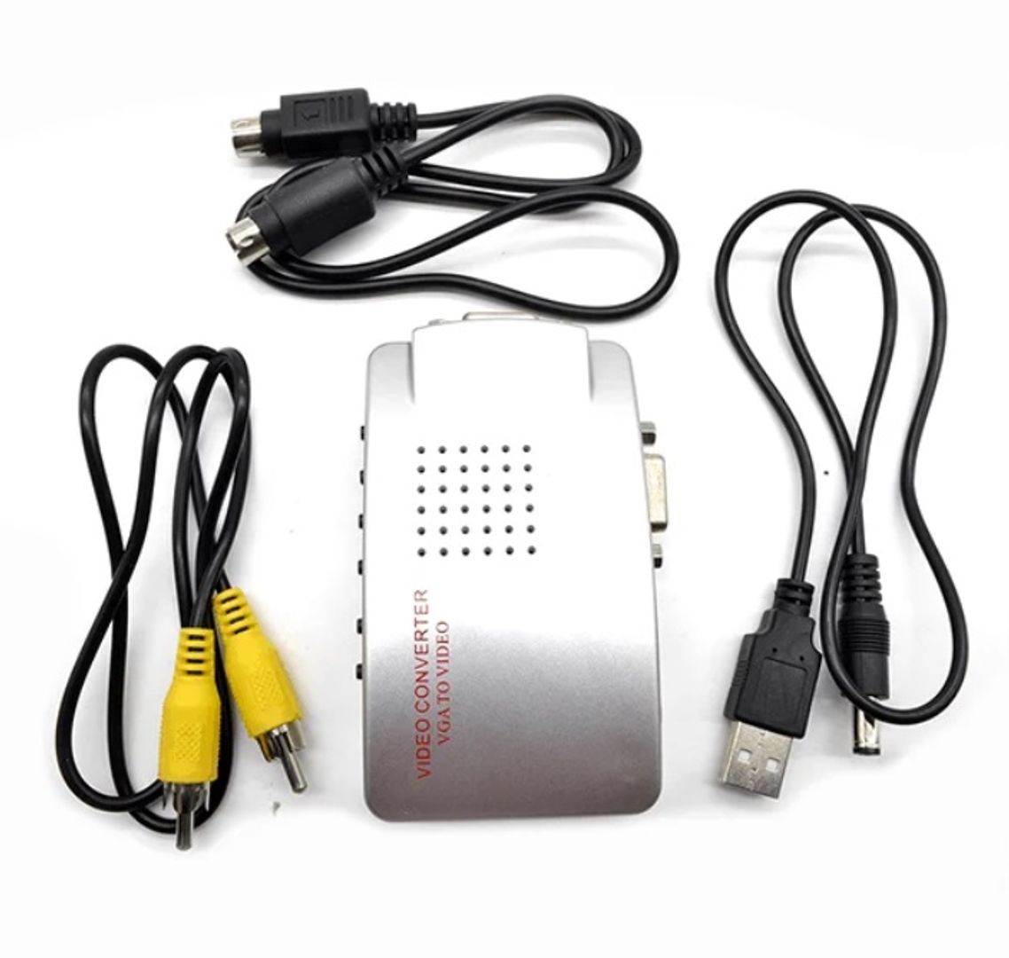 Caja convertidor VGA a SVIDEO RCA