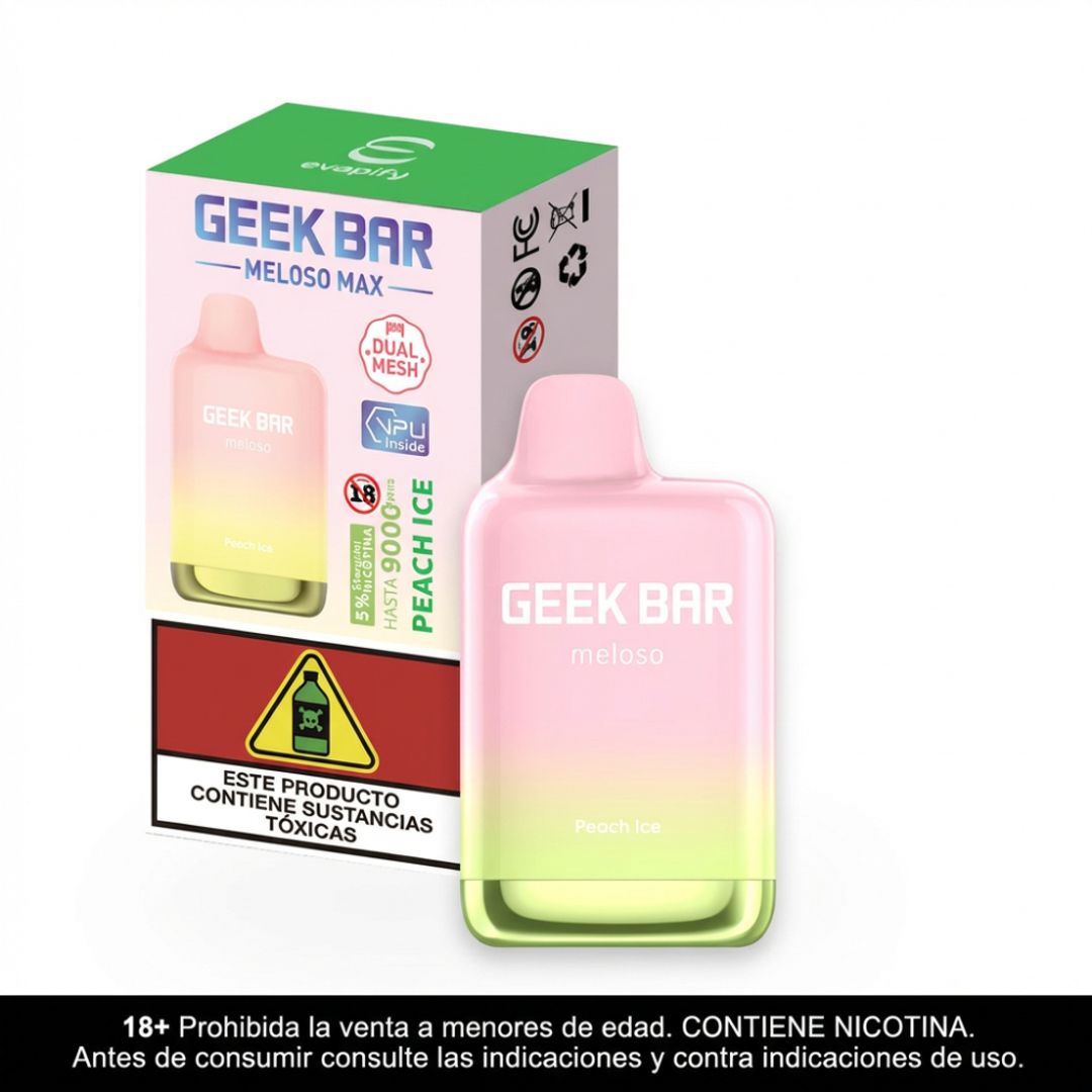 Geek Bar Peach Ice Meloso 9.000 Puffs