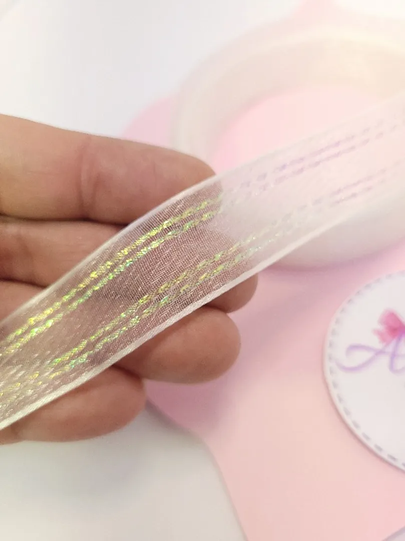 Organza 2cm Visos Blanca 