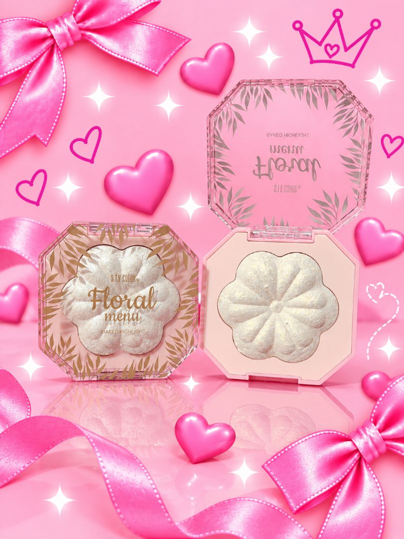 Iluminador compacto floral 