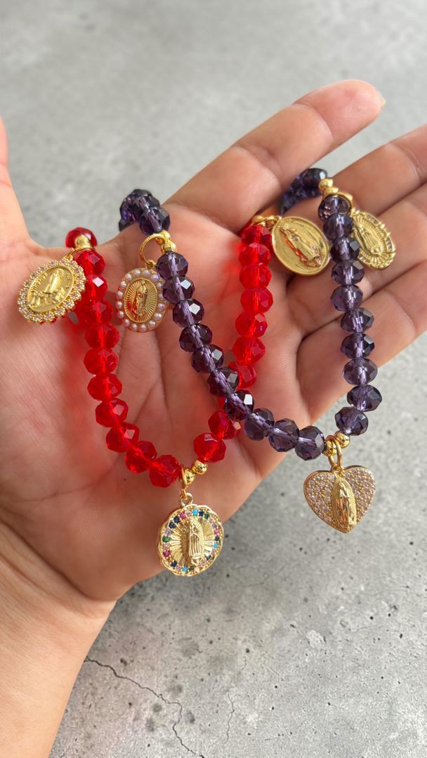 Denario pulsera Morado