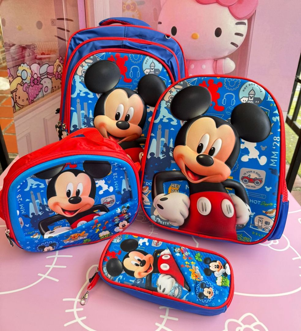 Combo escolar x4 niños 