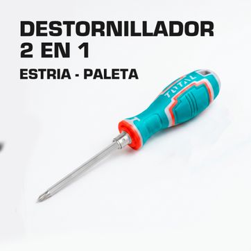 Imagen del producto DESTORNILLADOR 2 EN 1 ESTRIA - PALETA